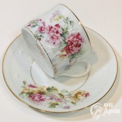 Чайная пара « Розы и гортензия»